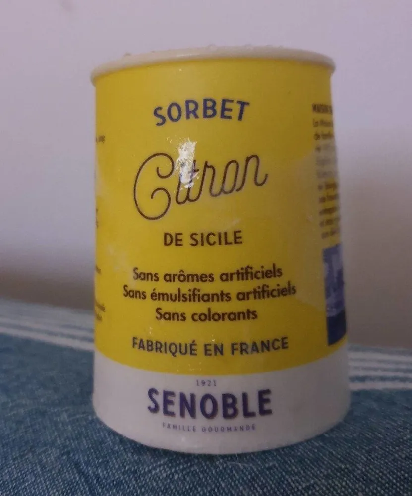 Sorbet citron de Sicile