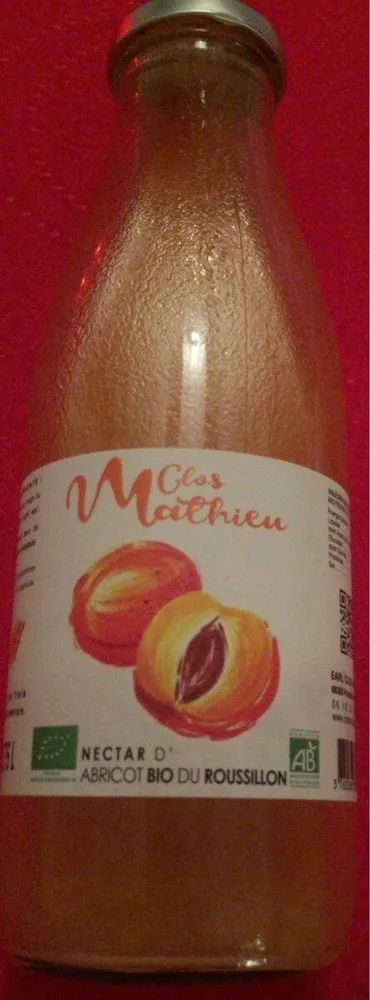 Nectar dabricot bio du roussillon