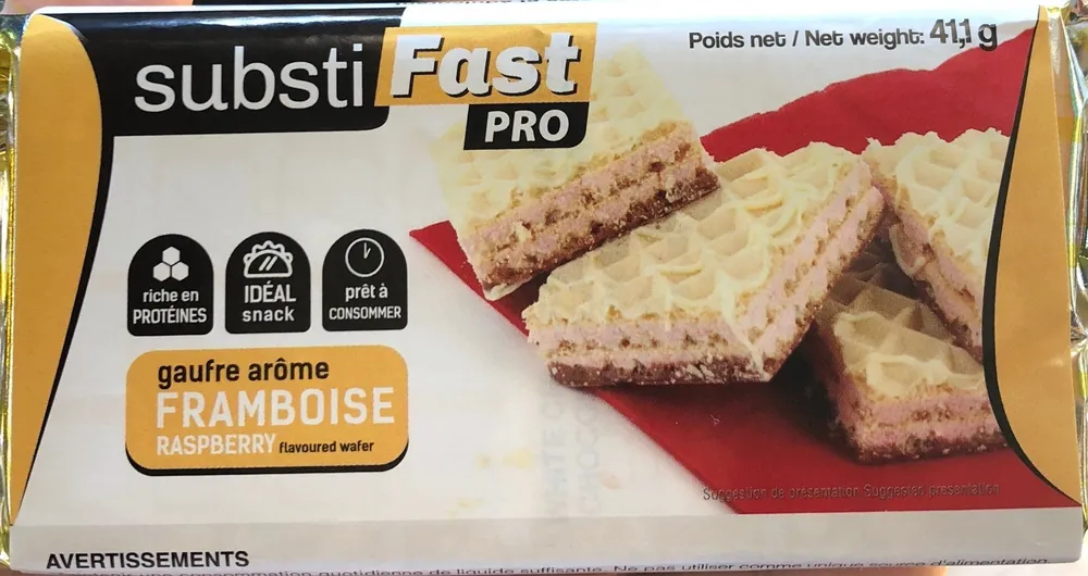 gaufre arome framboise