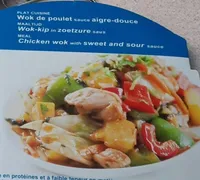 Plat wok de poulet sauce aigre douce