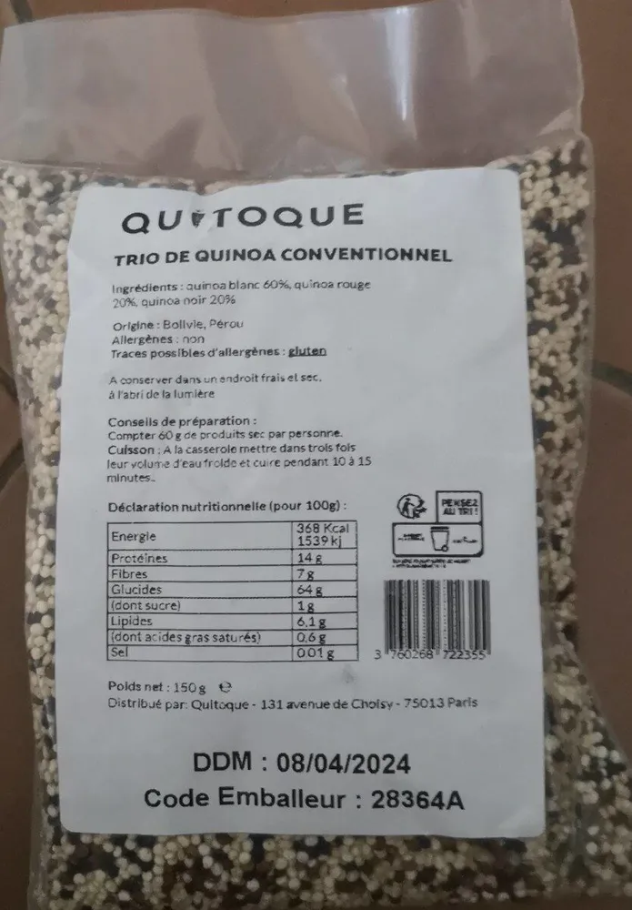 Trio de quinoa conventionnel