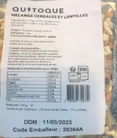Mélange céréales et lentilles