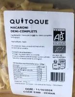 Macaroni demi complets