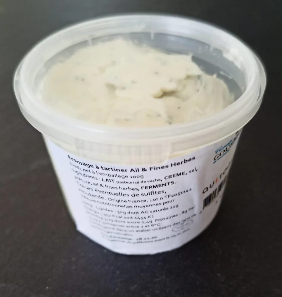 Fromage à tartiner ail & fines herbes