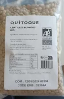 Lentille blondes bio