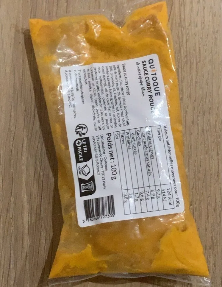 Sauce curry rouge