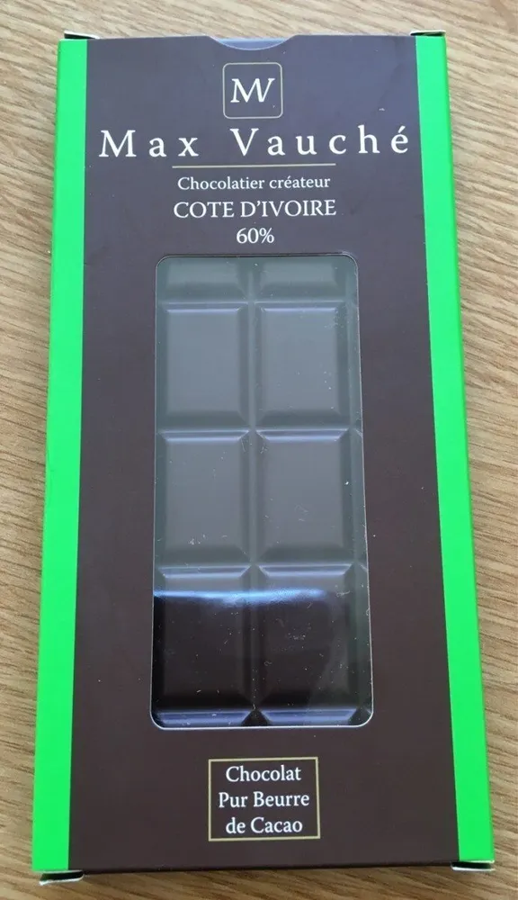 Tablette de chocolat 60% Cote D'Ivoire