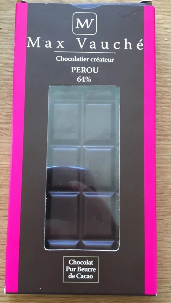 Tablette de chocolat 64% Pérou