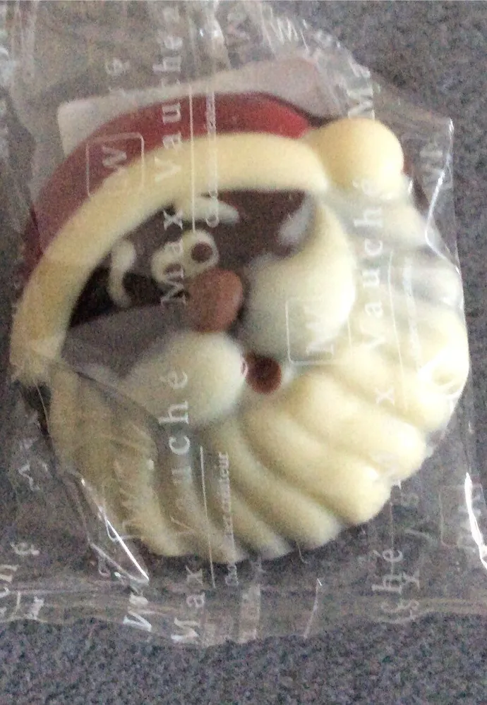 Tete de chocolat de noel -noir