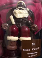 Père Noël sur son fauteuil noir