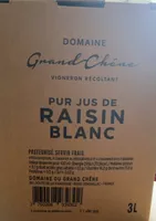 Pur kus de raisin blanc