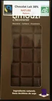 Chocolat lait 38%