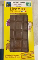 Chocolat lait 38% noix figues