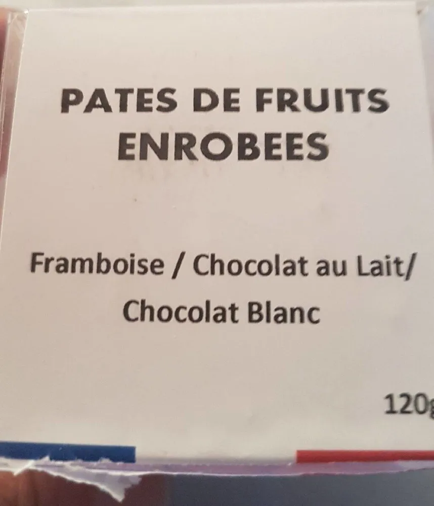 Pâtes de fruits enrobées