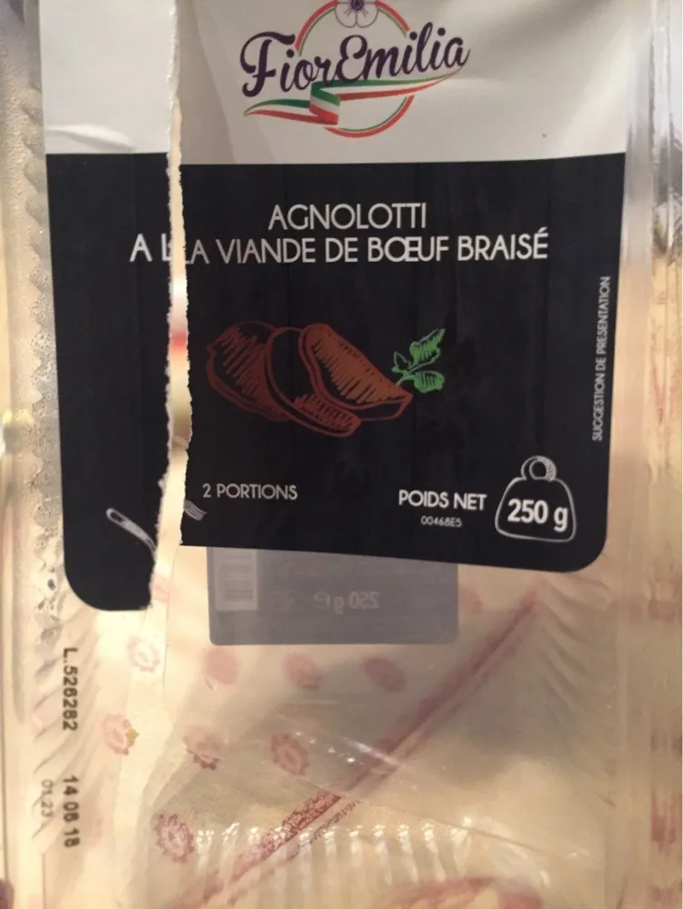 Ravioli viande de boeuf braisé