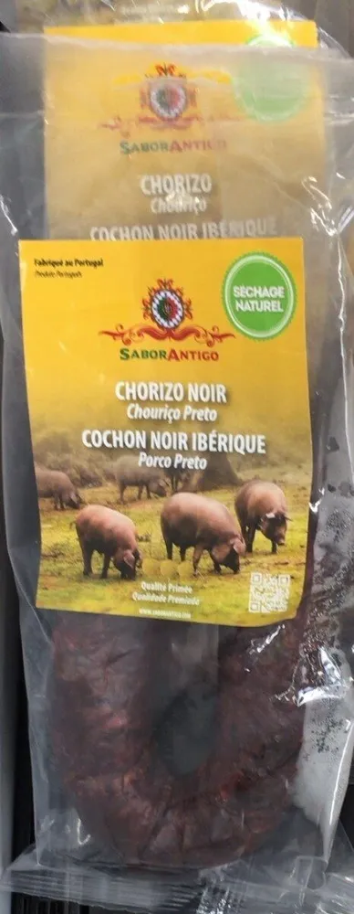 Chorizo noir cochon noir iberique