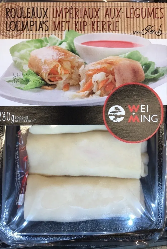 Rouleaux imperiaux aux legumes