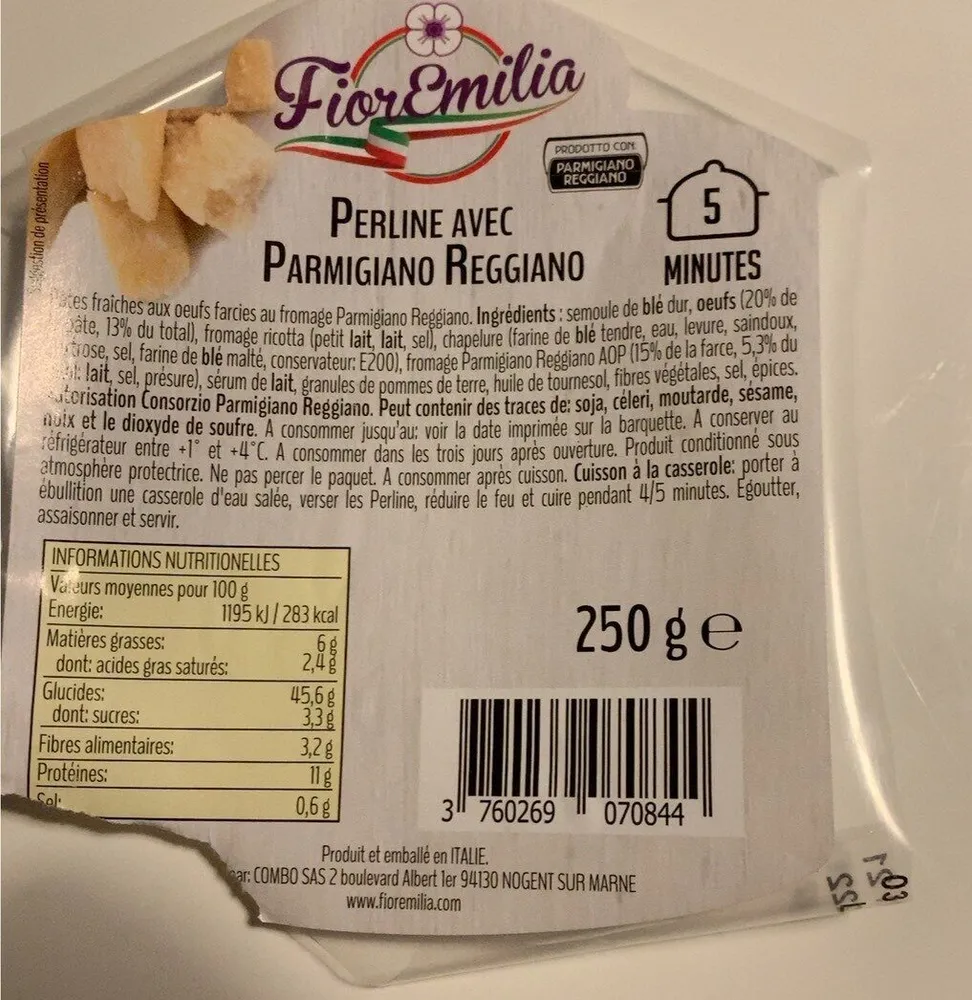 Perline avec Parmigiano Reggiano