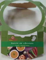 Soupe de légumes avec croûtons