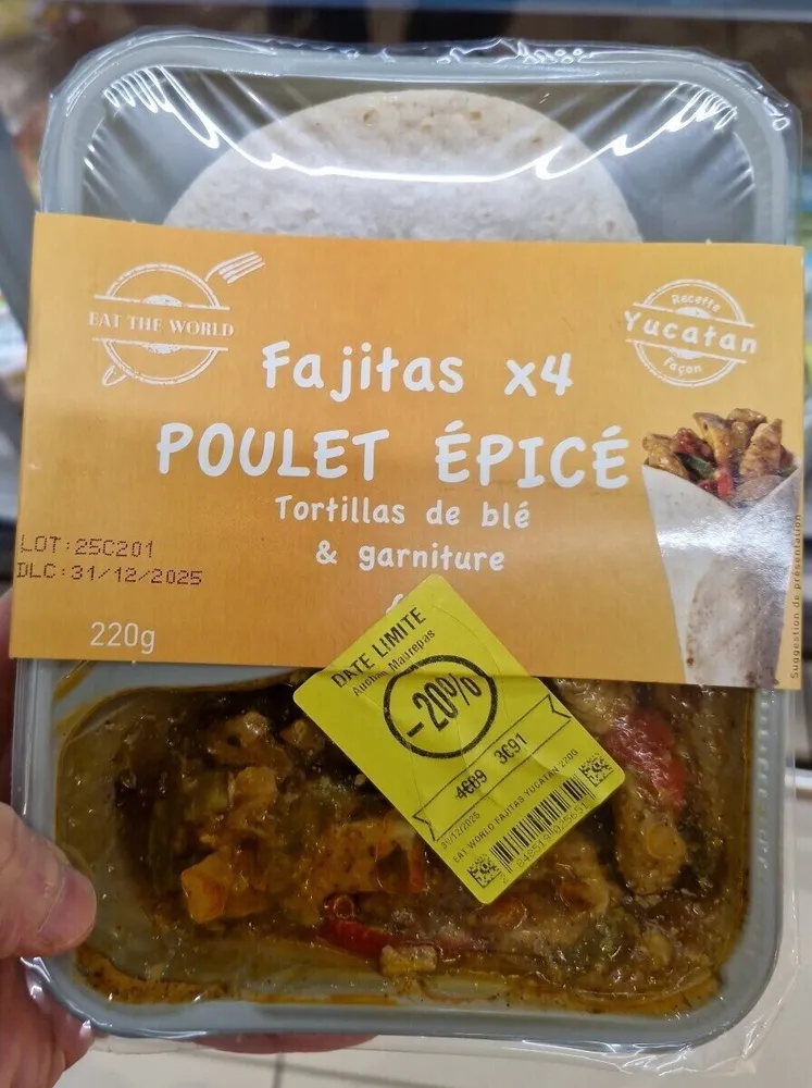 FAJITAS POULET EPICÉ
