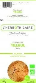 L'herbothicaire Tilleul Aubier Bio 100G