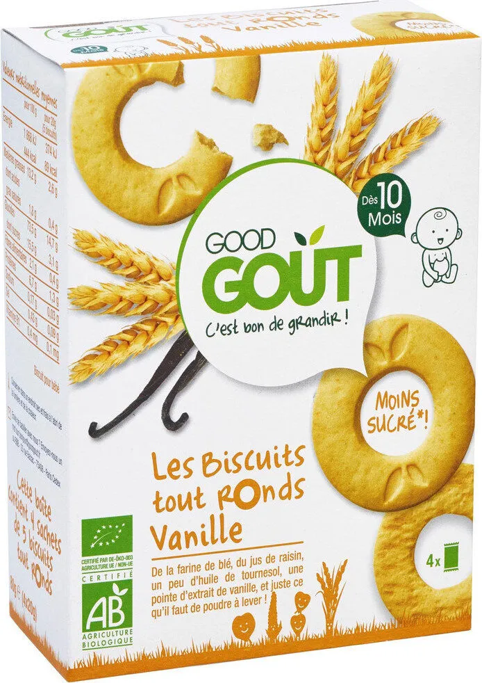 Biscuits tout ronds à la vanille