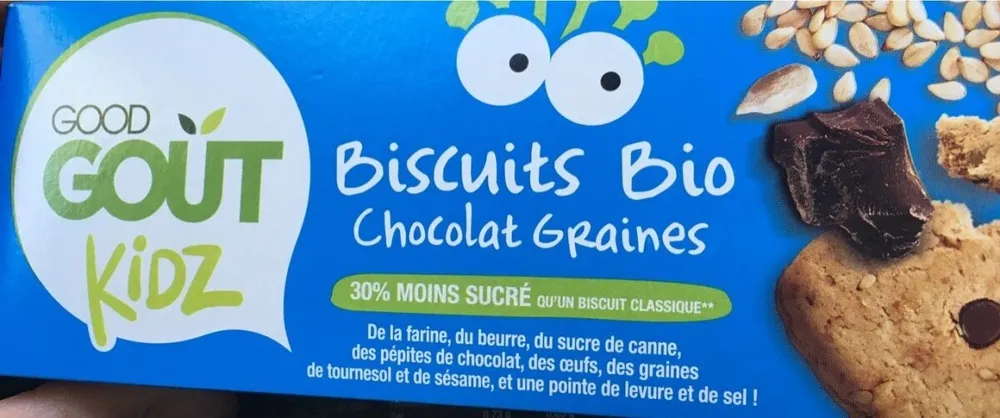 Biscuits Bio chocolat graines-Good Gout Kidz-110g