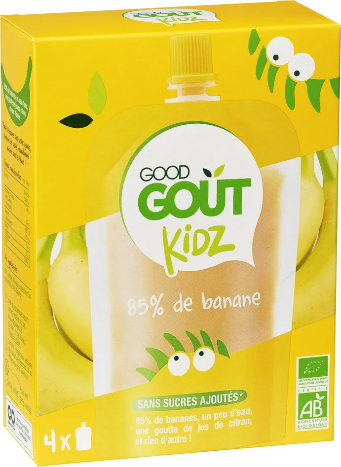 Pack de 4 gourdes Banane
