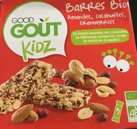 Barres Bio amandes cacahuètes cranberries-Good Gout Kidz-60g