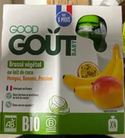Brassé vegetal au lait de coco mangue banane passion