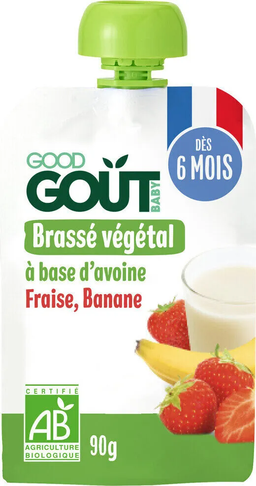 Brassé végétal avoine fraise banane