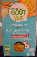 Riz lentilles Bio à la noix de coco-Good Gout Kidz-240g