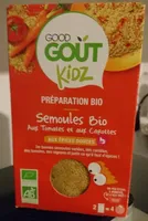 Semoule bio aux tomates et aux carottes-Good Gout Kidz-240g