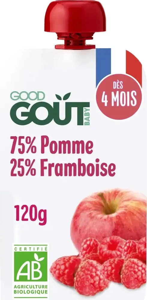 COMPOTE POMME FRAMBOISE GOURDE