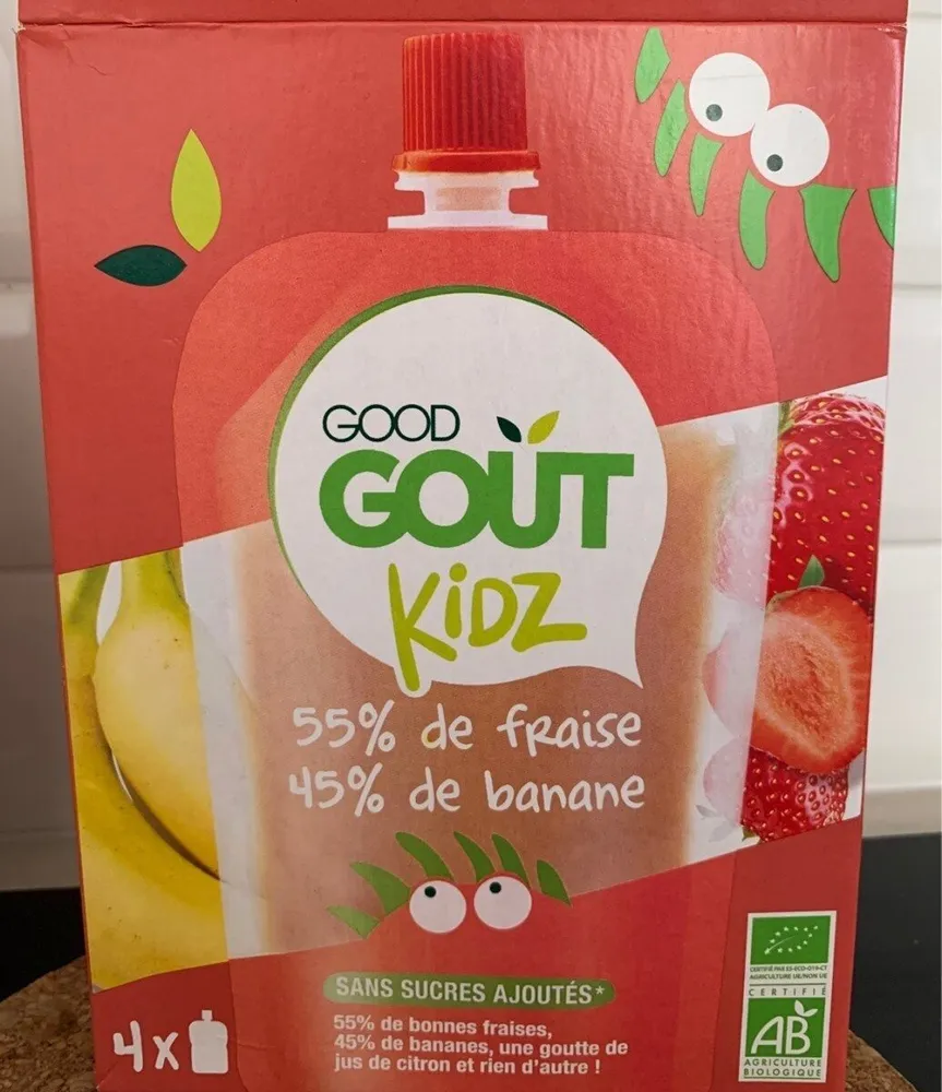 Good goût kidz - fraise / banane