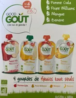 4 gourdes de fruits