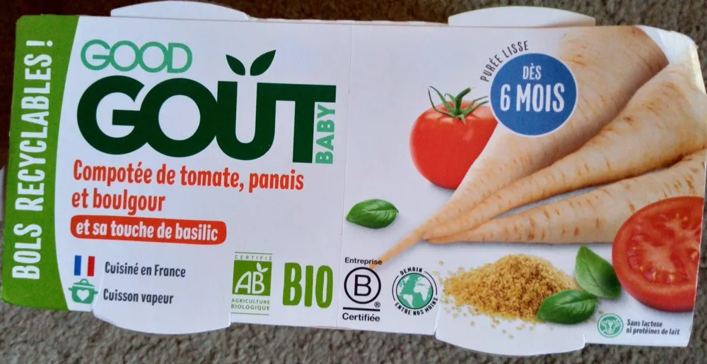 Compotée de tomate, panais et boulgour et sa touche de basilic