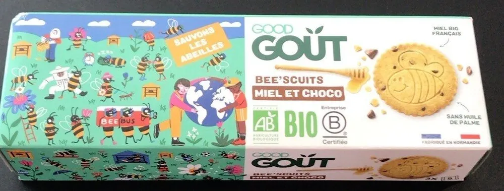 GOOD GOỦT BEE'SCUITS SAUVONS Garrefour MIEL BIO