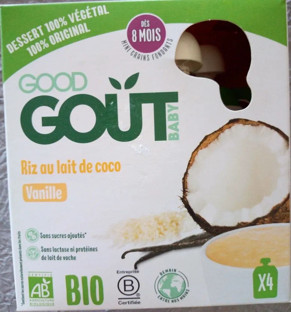 Riz au lait de coco - Vanille