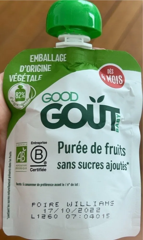 Gourde poires williams