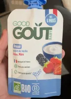 Brassé au lait de vache fraise,mûre