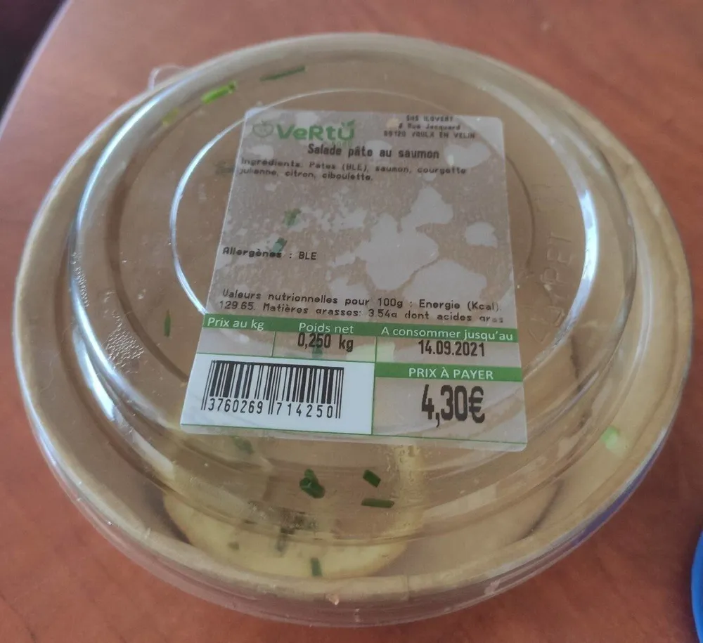 Salade pâte au saumon