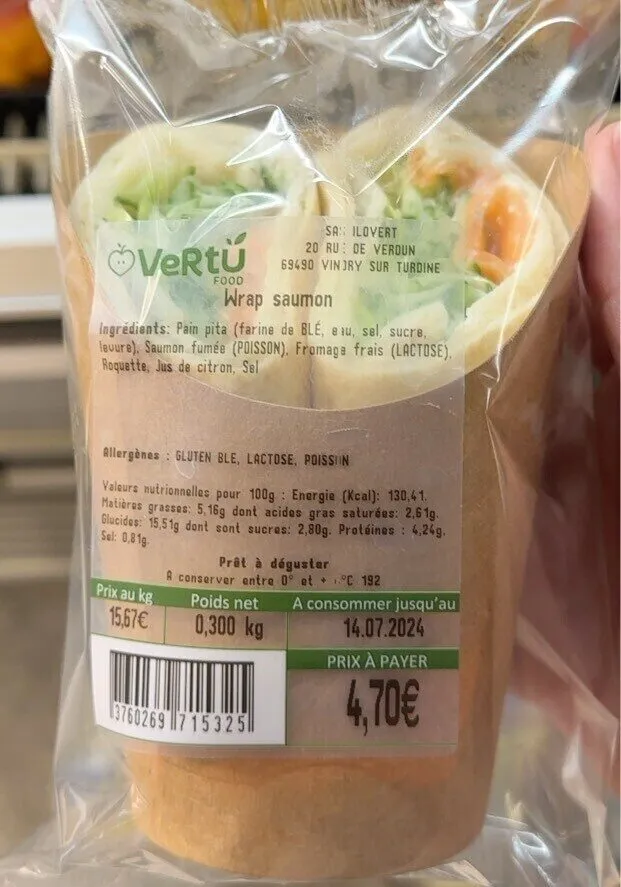 Wrap saumon
