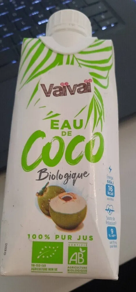 Eau de coco biologique