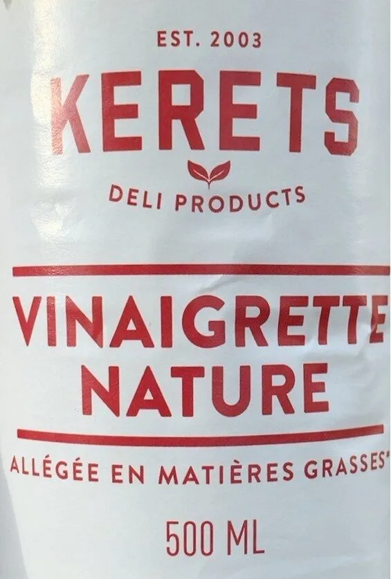 Vinaigrette nature