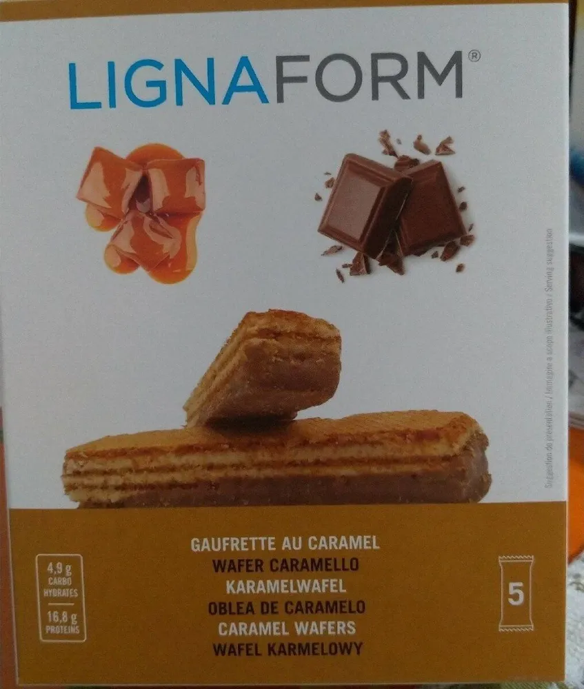 Wafer al caramello