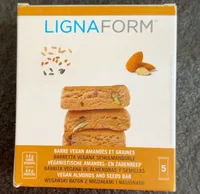Barres vegan amandes et graines