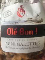 Mini galettes de vendee aux pepites de chocolat