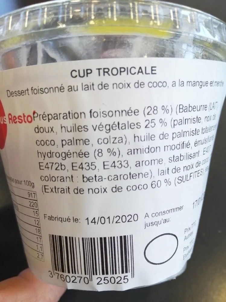 Cup tropicale Crous