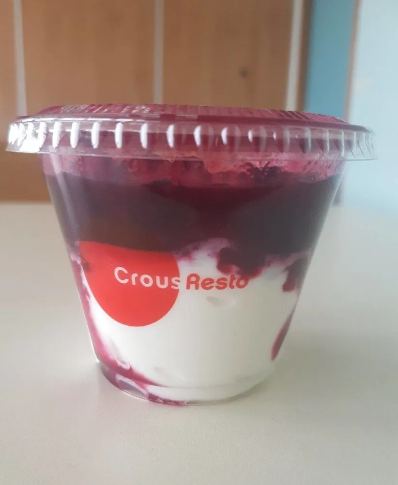 Cup panacotta fruits rouges